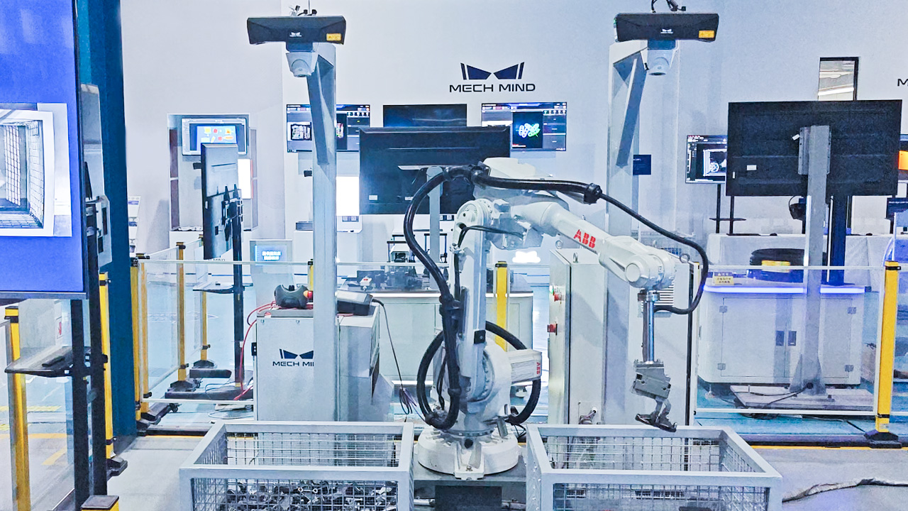 AI + 3D Vision-Guided Bin Picking of Irregular-Shaped Metal Workpieces
