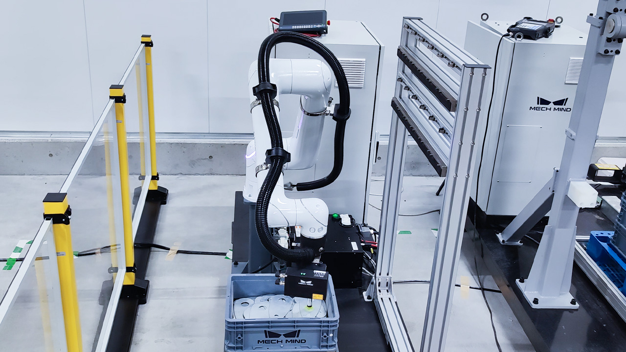 AI + 3D Vision-Guided Racking of Reflective Sheet Metal Parts